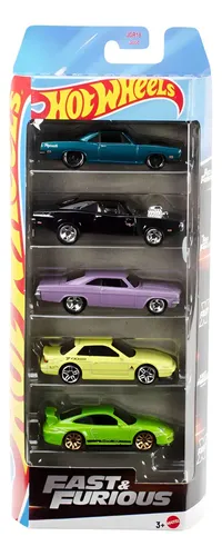 Pack 5 Hot Wheels Velozes E Furiosos Fast & Furious - Mattel