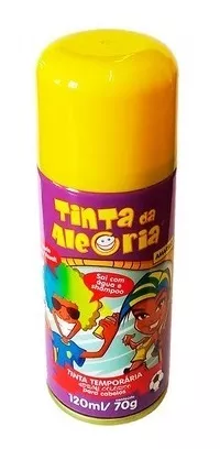 Tinta Spray Temporária para Cabelos - Tubo c/ 120 ml