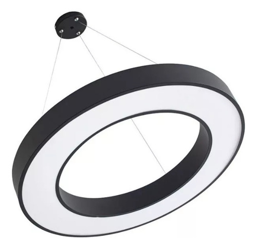 Lámpara Led Colgante Redonda Moderna 60cm Luz Fría
