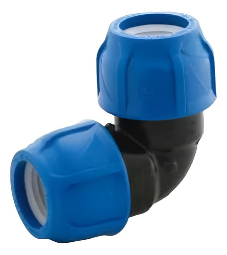 Codo Compresion Hdpe 50mm Plansa Polietileno Manguera