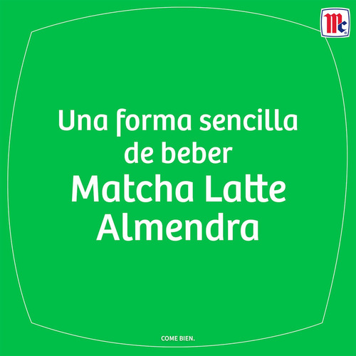 Té Verde Matcha Sabor Almendra Mccormick 5 Pzas