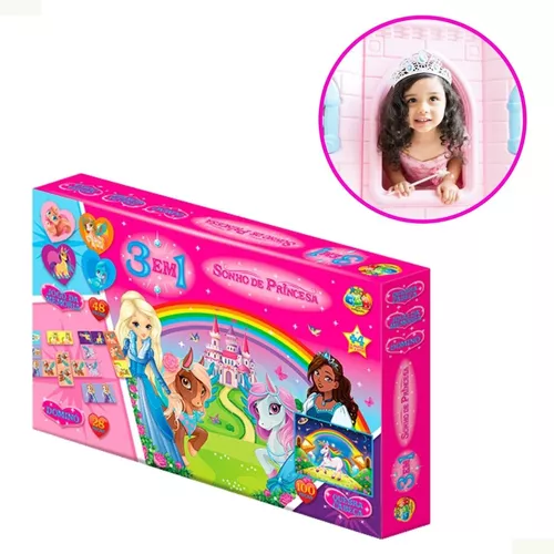 Quebra-Cabeça Princesa Encantada - 100 Pcs