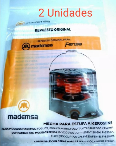 Mecha Original  Certificada Para Estufas Fensa - Mademsa