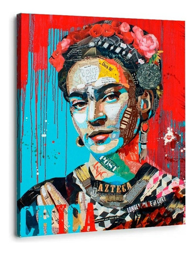 Canvas | Mega Cuadro Decorativo | Frida Kahlo | 120x120