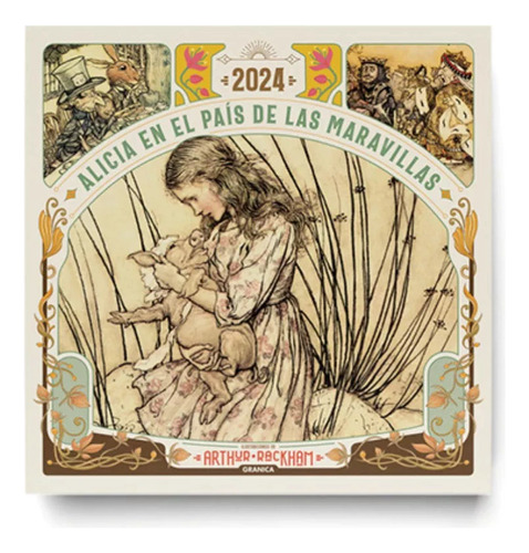 Calendario 2024 Alicia - Carroll Lewis - Pared - Granica