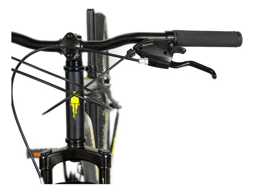 Bicicleta Caloi Velox Aro 29 21 V con freno en V negro, marco de acero color negro