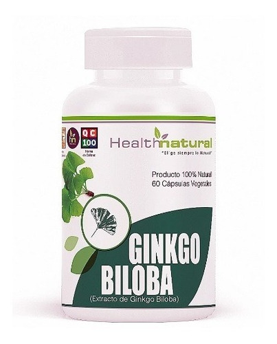 Ginkgo Biloba 60 Unidades De  500mg  Healthnatural  