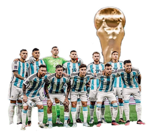 Calco Argentina Campeon Del Mundo Para Termo