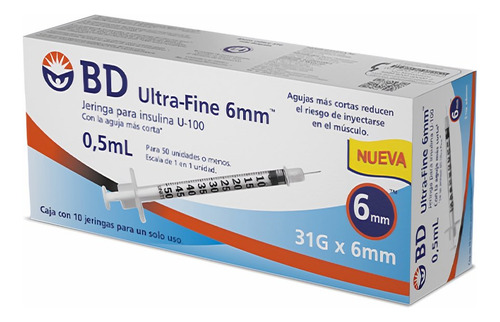 Bd Ultra-fine Jeringa Para Insulina