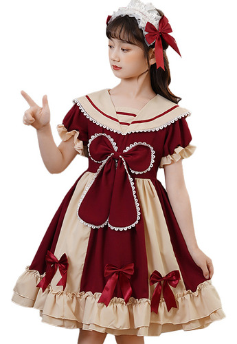 Vestido Sanrio Para Niñas, Vestido De Princesa Lolita De Ver