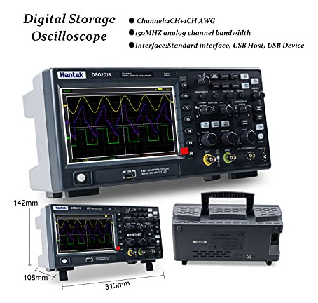 Osciloscopio Dso2d15 Hantek 150mhz 1gsa/s 8m