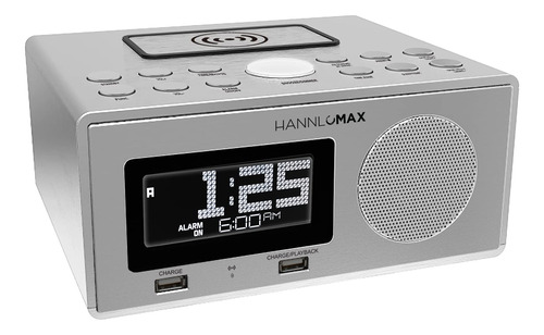 Hannlomax Hx-202 Qi Alarm Reloj De Radio,  B07wyyr7dx_190124