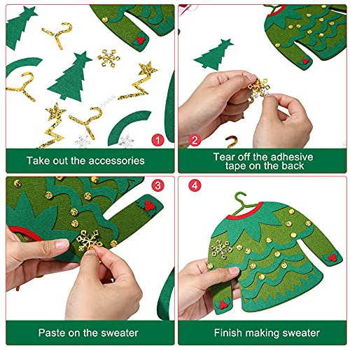 12 Piezas Autoadhesivas Navideñas Diy Suéteres Feos A...