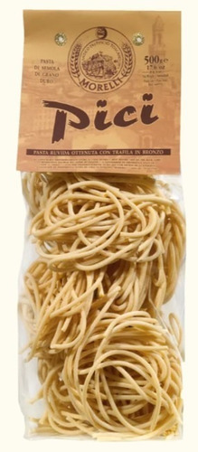 Pasta Pici Toscana Sémola Grano Duro Matassa Morelli 500 Gr