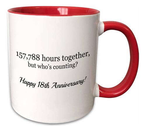 Brooklynmeme Taza Aniversario Feliz Xviii 157788 Hora Junto