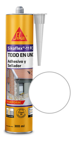 Sikaflex 11fc Sellante / Adhesivo Poliuretano 300ml Blanco