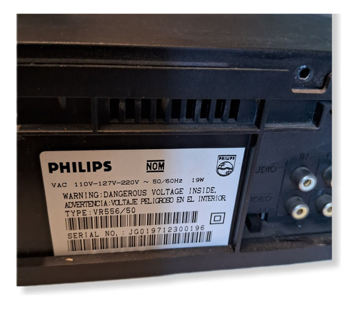 Reproductor Vhs Philips Para Repuesto (Usado)