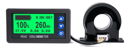 Monitor De Batería Hall Coulomb Meter Dc 8-100v 400a Lifepo4