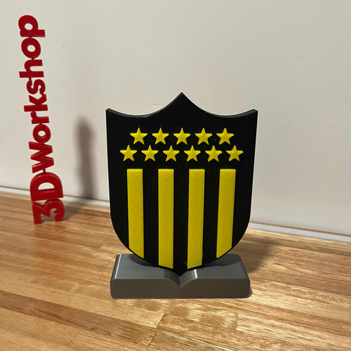 Escudo Peñarol 3d Para Mesa O Pared