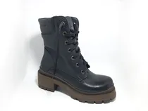 Comprar Borcegos De Mujer De Cuero Caña Alta Cuero Vacuno Base Goma