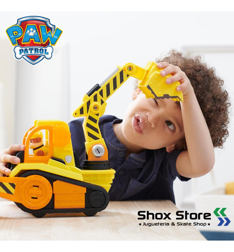 Play Set Paw Patrol Rubble Excavadora De Lujo Luces Sonido
