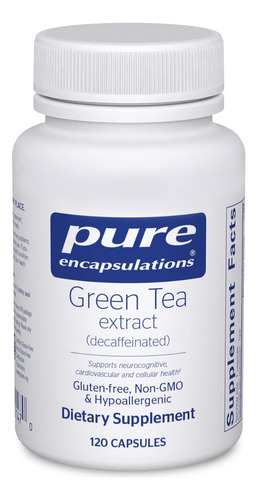 Extracto De Té Verde Pure Encapsulations 120 Cápsulas