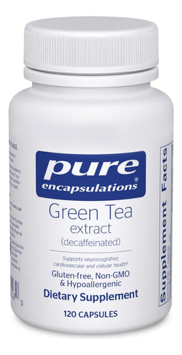 Extracto De Té Verde Pure Encapsulations 120 Cápsulas