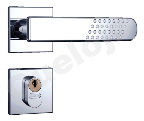 Fechadura Inox Externa Stam Maçanetas Alavanca Porta Madeira