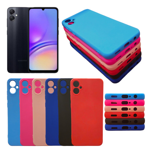 Funda Para Samsung A05 De Silicona Felpa Flexible Colores