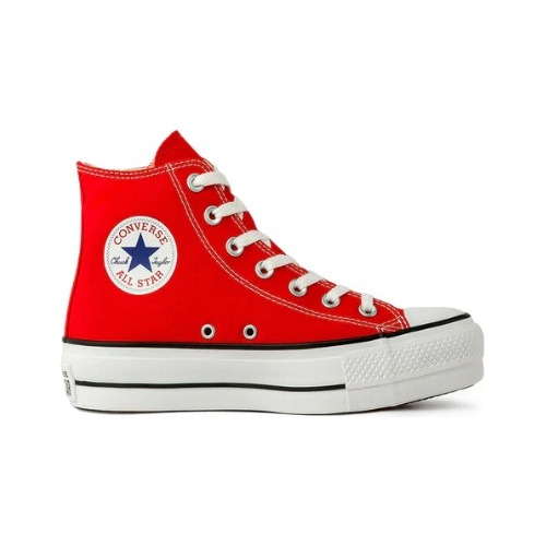 Bota Plataforma Converse Allstar Roja - Original