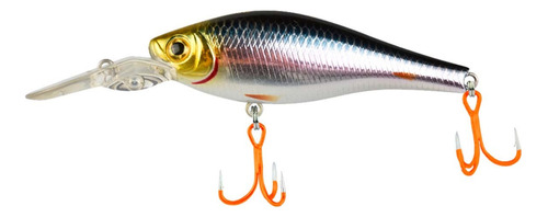 Isca Artificial Shugan Shad 75mm - Ikigai H019 Cor Cinza E Preto