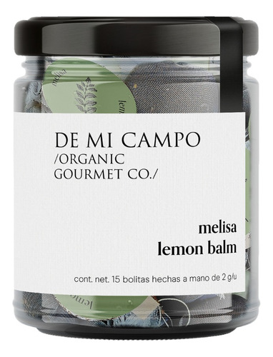 Té Orgánico Melisa De Mi Campo 30gr- 15 Saquitos