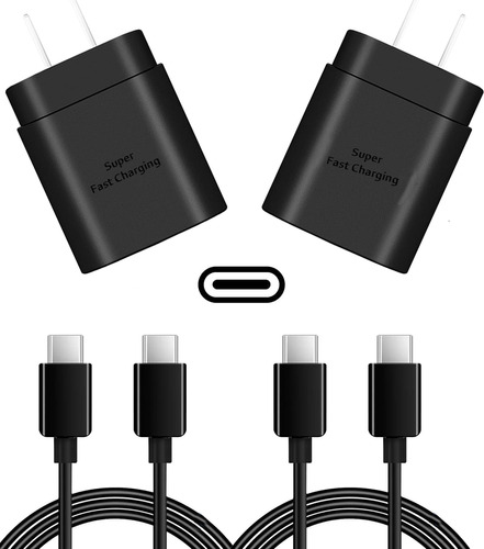 Cargador Super Rapido 25 W Usb C Carga Rapida Tipo Bloque 10