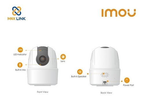 Imagen 2 de 8 de Camara Wifi Domo Ptz 2mpx Microfono + Speaker Imou