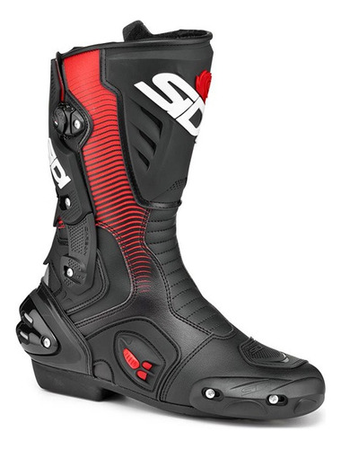 Bota Moto Sidi Vertigo 2 Preto Vermelho + Luva Fxm