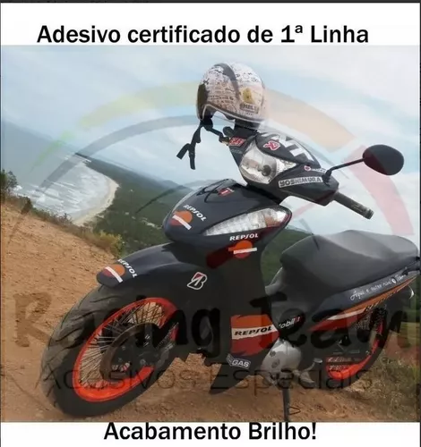 Adesivo Honda Biz Repsol Mat Importado Esse Não Desbota!