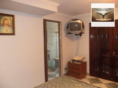 Imagem 6 de 15 de Sobrado De 286 M² Com 03 Dormitórios (sendo 01 Suíte ) 05 Vagas De Garagem À Venda, Jardim Las Vegas, Santo André. - So0017