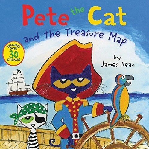 Pete The Cat And The Treasure Map, De James Dean. Editorial Harpercollins Publishers Inc, Tapa Blanda En Inglés