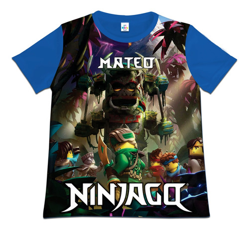 Franela Camisa Para Niño Ninjago En Poliester