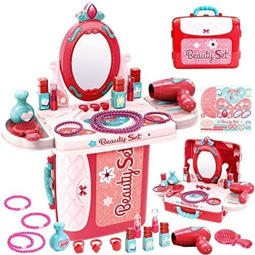 Set De Belleza 3 En 1 Accesorios Juguete De Belleza Niñas