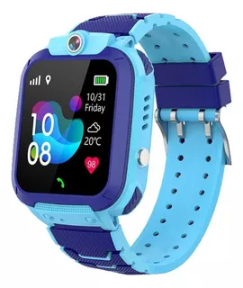 Azul Smartwatch De C/localizador Lbs/llamada Sos P/crianças