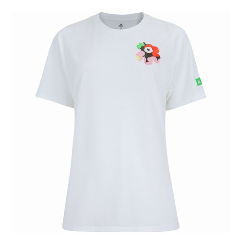 Camiseta adidas Marimekko Manga Curta Running - Feminina