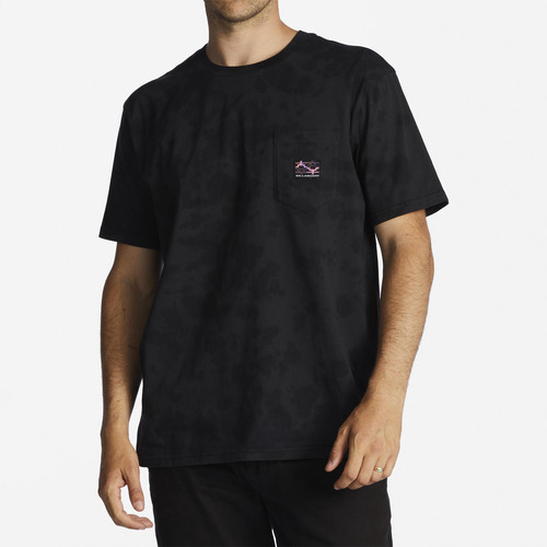 Polera M/c Hombre Pocket Wash M Negro