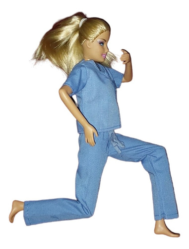 Barbie Doctora Bata Azul Movimiento Mecer Brazos 1999 (Usado)
