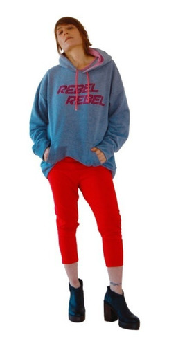Buzo Oversize Frisa Mujer Estampado O Liso!! 30 % Off Hoy