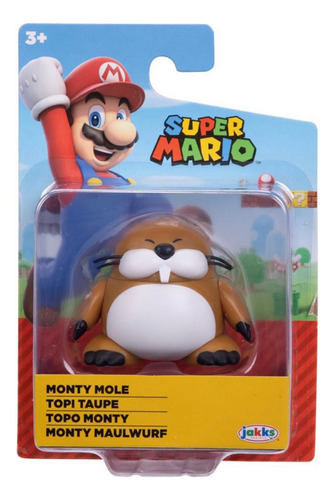 Figura Monty Mole World Of Nintendo 2.5 Pulgadas Super Mario