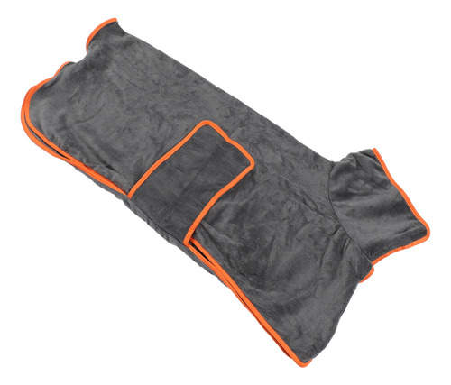 Toalla Portátil Para Perros, Color Gris, Totalmente Envuelta