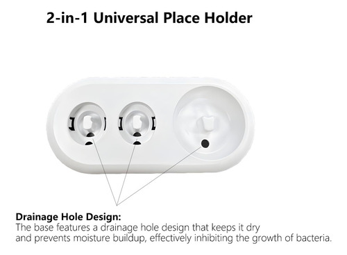 Soporte Cepillo Dientes,2 Pcs Soporte Dientes Eléctrico
