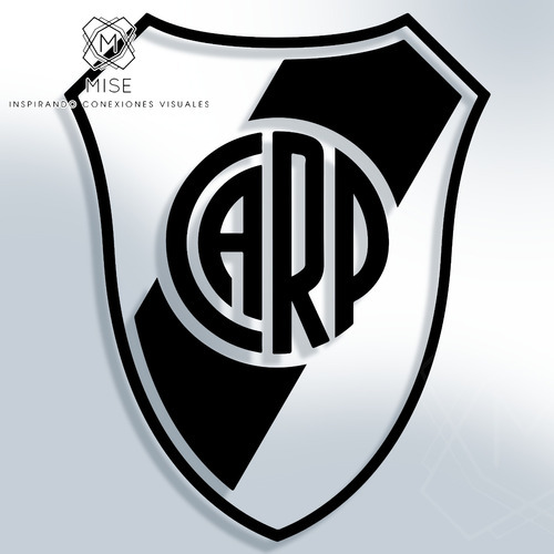 Vinilo Sticker Calco Fútbol Escudo River Plate - Ploteo 