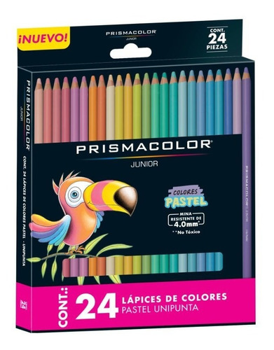 Set 24 Lápices De Colores Pastel Prismacolor Junior 
